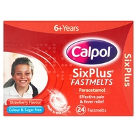 Calpol Six Plus Fastmelts Tablets 24