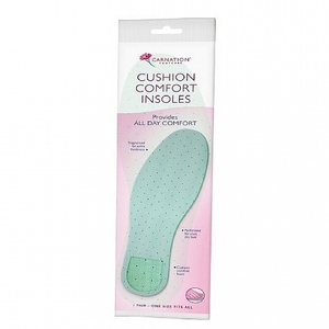 Carnation Cushion Comfort Insoles quantity - 1PR