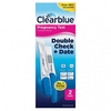 Clearblue Pregnancy Test Double Check and Date kit quantity - 2 tests