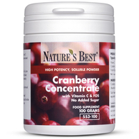 Cranberry Concentrate,  With Vitamin C & Fos 2 X 100G Powder