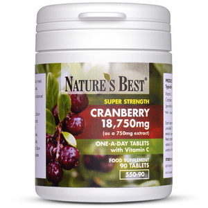 Cranberry Tablets 18, 750mg quantity - 90 Tablets
