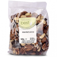 Deluxe Fruit & Nut Mix,  A Source Of Dietary Fibre & Healthy Fats 500 Grams