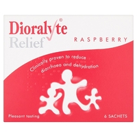 Dioralyte Relief Raspberry Sachets - 6 quantity - 6 Sachets