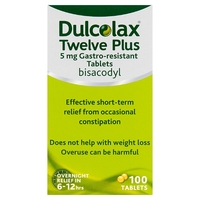 Dulcolax 5mg Gastro-Resistant Tablets 100 Tablets quantity - 100 Tablets
