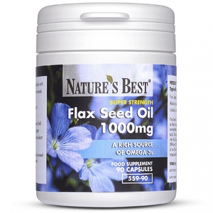 Flax Seed Oil 1000mg quantity - 90 Capsules