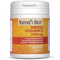 Gentle Vitamin C 500Mg,  High Strength,  Nonacidic Formula 200 Tablets In 2 Pots