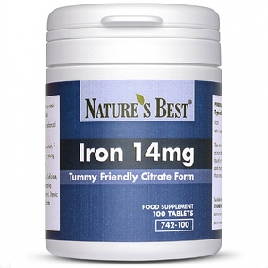 Iron 14mg as Citrate quantity - 100 Tablets