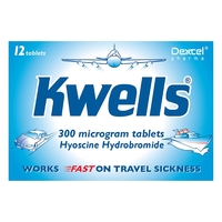 Kwells Travel Sickness 12 Tablets