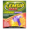Lemsip Max Cold & Flu Blackcurrant Sachets - 10 quantity - 10 Sachets