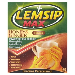 Lemsip Max Honey & Ginger Flavour Fusions - 10 quantity - 10