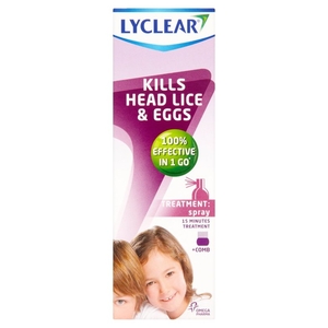 Lyclear Spray & Comb (GSL) - 100ml quantity - 100 ML