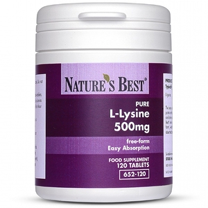Lysine 500mg quantity - 240 Tablets in 2 Pots