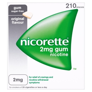 Nicorette Original 2mg Gum - 210 quantity - 210