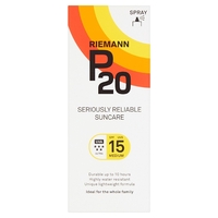 Riemann P20 Once a Day Sun Protection Spray SPF 15 Medium quantity - 200ML