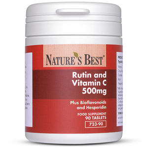 Rutin and Vitamin C 500mg plus Bioflavonoids + Hesperidin quantity - 90 Tablets