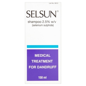 Selsun Shampoo 2.5% w/v - 150ml quantity - 150 ML
