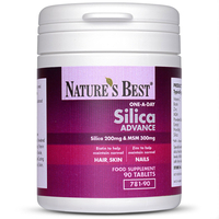 Silica Advance,  With Key Nutrients Biotin,  Zinc And Msm 180 Tablets In 2 Pots
