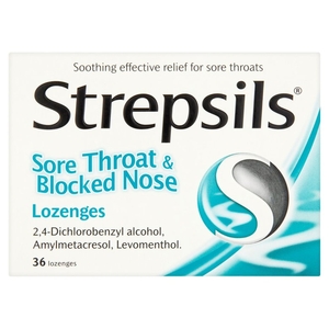 Strepsils Sore Throat & Blocked Nose Lozenges - 36 quantity - 36 Lozenges
