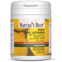 Tasty Zinc Lozenges,  With Zinc,  Vitamin C,  Riboflavin & Bee Propolis Extract 150 Lozenges