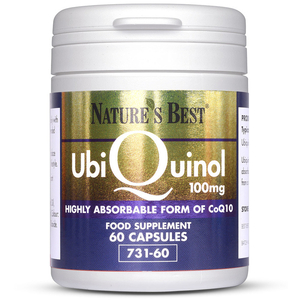 Ubiquinol 100mg quantity - 60 Capsules