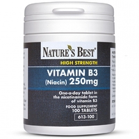 Vitamin B3 (Niacin) 250mg quantity - 100 Tablets