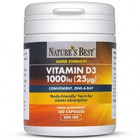 Vitamin D3 1000Iu,  Super Strength 360 Capsules In 2 Pots