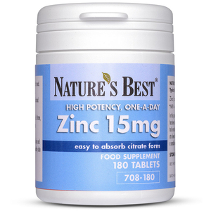 Zinc 15mg As Citrate quantity - 180 Tablets