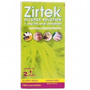 Zirtek Allergy Solution 150ml quantity - 150 ML