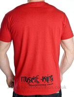 Muscle King Clothing Designer T-Shirts - Shadow - Blue,  Large