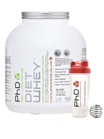PhD Diet Whey 2kg - Cherry Bakewell - Shaker