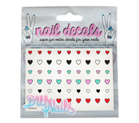 DIY Nails Hearts Nail Decals