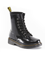 Dr. Martens Drench Wellington Boot in Black Patent