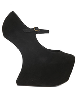 Jeffrey Campbell Night Walk Platform in Black Suede