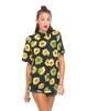 Motel Adeline Boyfriend Shirt in Sunflower Print