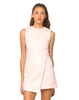 Motel Albasouri Wrap Dress in Pink Jacquard Daisy