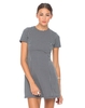 Motel Albatross Round Neck Check Dress in Black and Cream