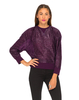 Motel Albite Oversized Sweatshirt in Aubergine Tinsel