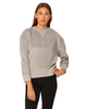 Motel Albite Oversized Sweatshirt in Light Grey Fleece