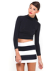 Motel Aleka Mini Skirt in Huge Stripe
