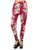 Motel Amaya Cigarette Trouser in Blur Flower Aubergine