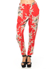 Motel Amaya Cigarette Trouser in Blur Flower Red