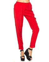 Motel Amaya Cigarette Trouser in Imperial Red