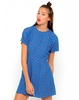 Motel Amber Short Sleeve Tea Dress in Windsor Blue