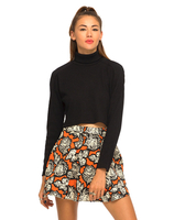 Motel Anais High Waisted Skirt in Rose Revival