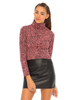 Motel Anne Turtle Neck Top in Static Pink