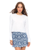 Motel Annie A Line Mini Skirt in Samsara Egyptian Blue