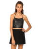 Motel Annie A Line Skirt in Black Spiral Lace