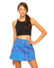 Motel Annie A Line Skirt in Scarf Blue