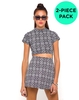 Motel Annie Skirt and Mindy Top Pack in Monochrome Symmetry
