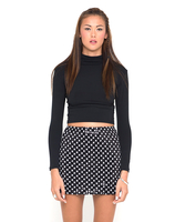 Motel Apple Mini Skirt in Check Sequin
